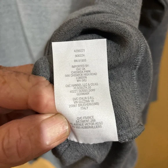 Denim&Co Gray Hooded Sweatshirt - Picture 7 of 9